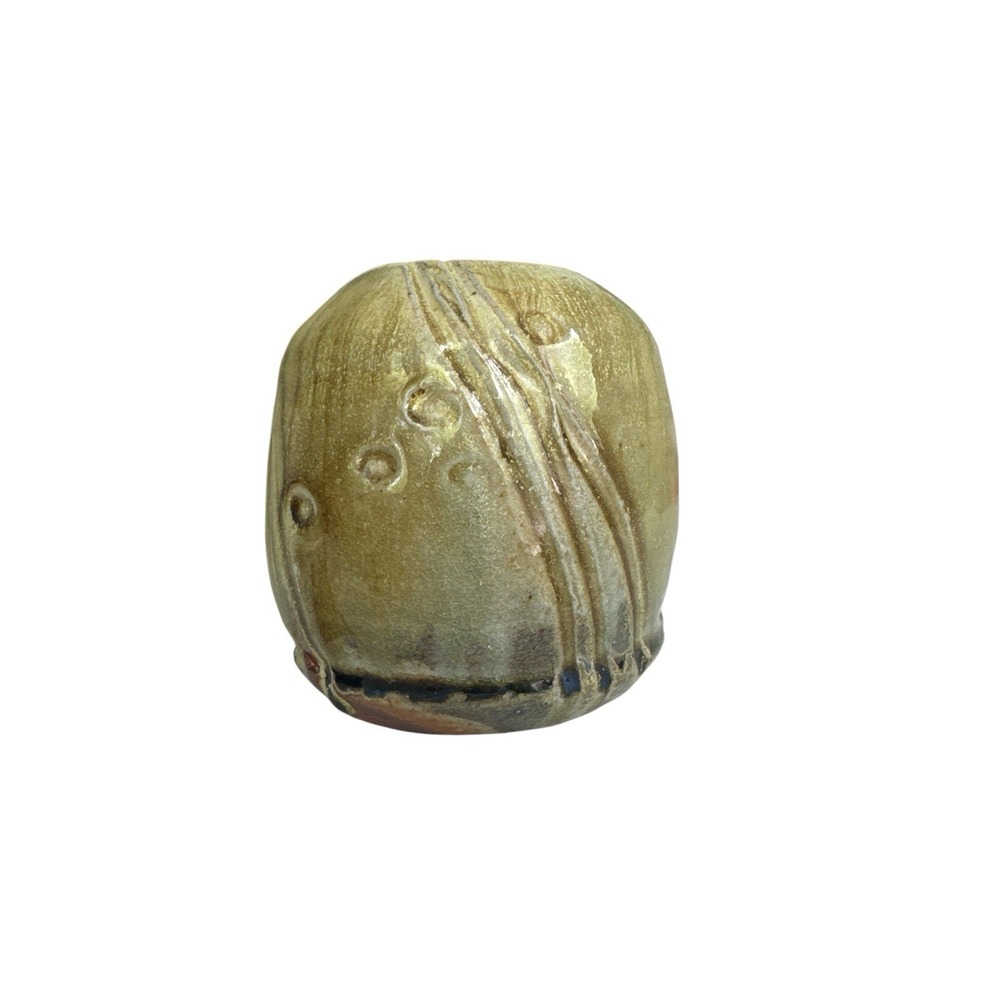 Vase Vessel Studio Ceramic Art Clay Fired Glazed Earthy Tones